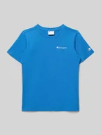 Koszulki dla chłopców - T-shirt z Wyhaftowane logo i Okrągły dekolt - miniaturka - grafika 1
