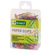 Spinacze i klipsy do papieru - DRect Spinacze kolorowe 28mm a100 - miniaturka - grafika 1