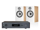 Zestawy stereo - NAD C 379 (czarny) + 606 S3 (dąb) - miniaturka - grafika 1