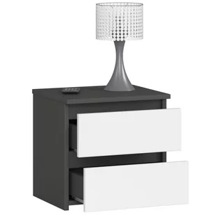 KOMODA CL2 2SZ CLP GRAFIT SZARY / BIAŁA - Komody - miniaturka - grafika 2