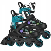 Rolki - NA2053A ŁYŻWOROLKI VIBE TURKUSOWE ROZM. S33-36 NILS EXTREME - miniaturka - grafika 1