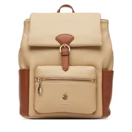 Torebki damskie - Plecak Beverly Hills Polo Club CEO-BHPC-C-002-08 Beżowy - miniaturka - grafika 1