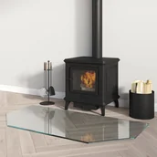 Akcesoria kominkowe - Panel kominkowy, szklany, sześciokątny, 100x50 cm - miniaturka - grafika 1