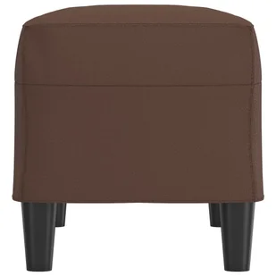 Lumarko Ławka, brązowa, 70x35x41 cm, tapicerowana sztuczną skórą - Ławki do przedpokoju - miniaturka - grafika 5