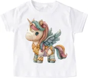 Koszulki dla dziewczynek - Koszulka dla dziecka z unicornem - miniaturka - grafika 1
