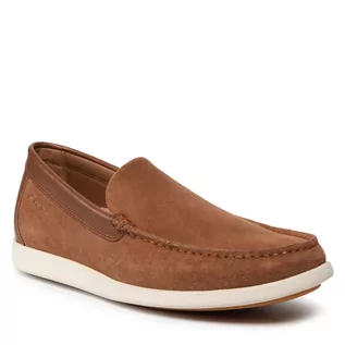 Mokasyny damskie - Clarks Mokasyny Ferius Creek 261596227 Tan Combi - grafika 1