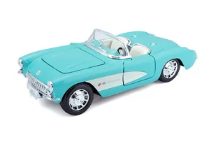 Maisto, samochód Chevrolet Corvette 1957, turkusowy, 1/24, 31275 - Kolekcjonerskie modele pojazdów - miniaturka - grafika 1