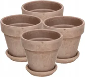 Donice - 4X DONICZKA GLINA CERAMIKA MOKA PODSTAWKA FI11 - miniaturka - grafika 1