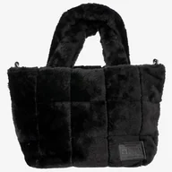 Torby sportowe - Torebka Damska Futrzana Czarna Modna Big Star OO574062 Czarny - miniaturka - grafika 1
