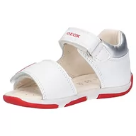 Buty dla dziewczynek - Geox Dziewczęce sandały dla dziewczynek B TAPUZ Girl Sandal, biały/czerwony, 23 EU, Bia?y czerwony, 23 EU - miniaturka - grafika 1