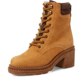 Botki damskie - Tamaris Damskie sztyblety Lace Boot Heel 1-25294-45, Corn, 41 EU, ziarno, 41 EU - miniaturka - grafika 1