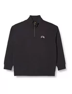 Bluzy męskie - Lee Męska bluza z zamkiem błyskawicznym SWS, czarny, XXL - miniaturka - grafika 1