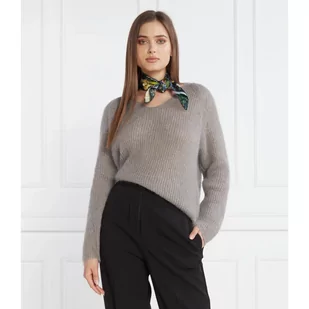 Max Mara Leisure Wełniany sweter | Regular Fit - Swetry damskie - miniaturka - grafika 1