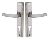 Klamki - Kuchinox Klamka drzwiowa Aria długi szyld na wkładkę patyna - miniaturka - grafika 1