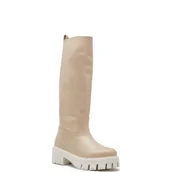 Kozaki damskie - Patrizia Pepe Skórzane oficerki - miniaturka - grafika 1