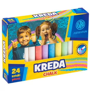 Kreda Tablicowa Astra Fun 24 szt - Kreda - miniaturka - grafika 1