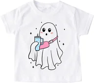 Koszulki dla dziewczynek - Koszulka dla dziewczynki z duszkiem - miniaturka - grafika 1