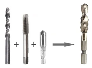Zestaw wierteł gwintujących M3-M10 HSS 6szt SILVER - Wiertła - miniaturka - grafika 5