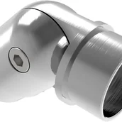 Zawiasy, okucia i inne akcesoria - Konfigurator poręczy ze stali nierdzewnej 50 mm Akcesoria schodowe - Zestaw poręczy ściennych (łącznik przegubowy 0-90°) Części poręczy - miniaturka - grafika 1