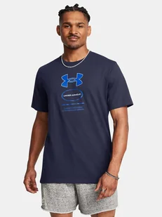 Koszulka z krótkim rękawem męska Under Armour 1380957-410 Granatowy - Koszulki męskie - miniaturka - grafika 1