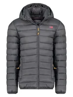 Kurtki męskie - Geographical Norway Kurtka pikowana "Amigolor" w kolorze szarym - miniaturka - grafika 1