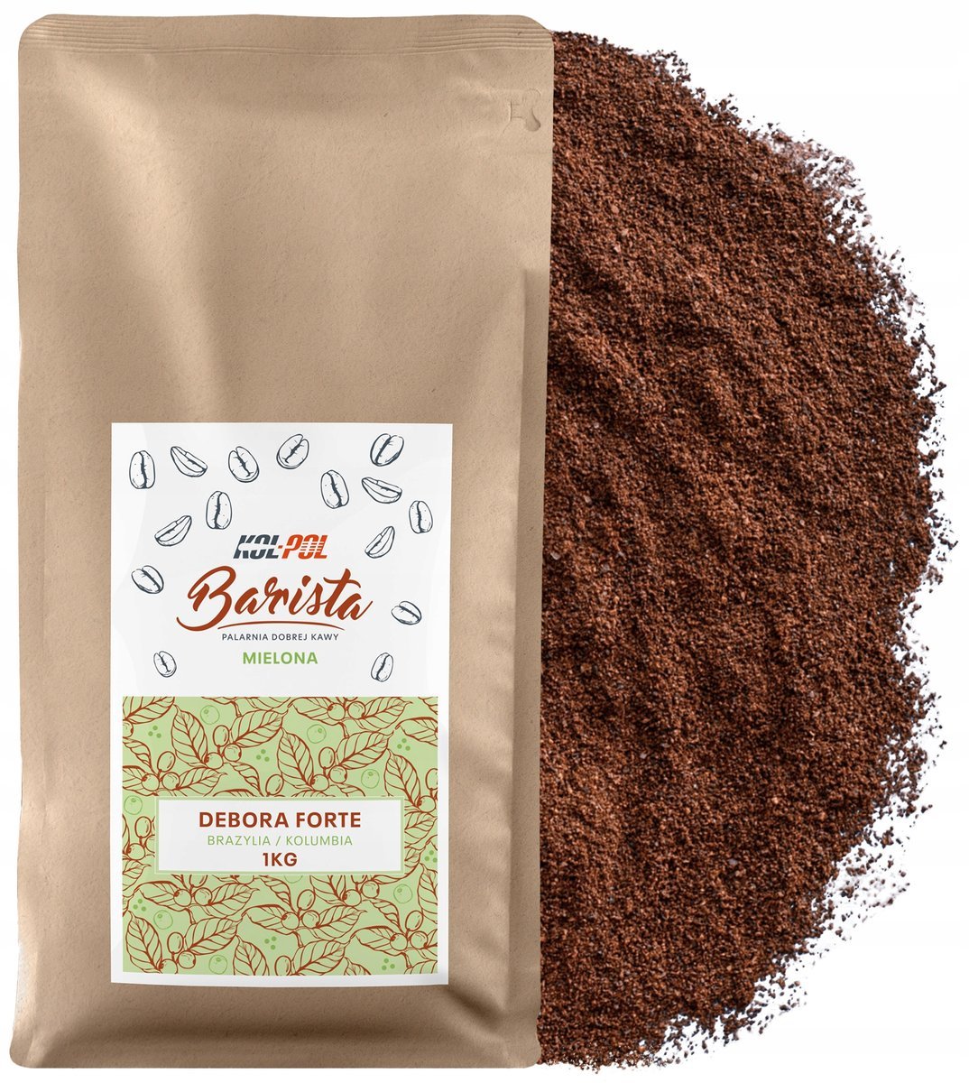 KAWA MIELONA 1kg Kawa 100% Arabica Świeżo Palona - Debora Forte x Kol-Pol