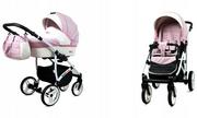 Wózki dziecięce - BabyLux WHITELUX 2w1 5904905104540 - miniaturka - grafika 1