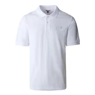 Koszulki sportowe męskie - Koszulka The North Face Polo Piquet 00CG71FN41 - biała - miniaturka - grafika 1