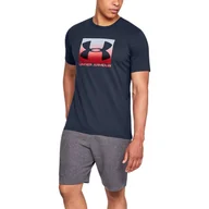 Koszulki męskie - Under Armour, Koszulka męska, Boxed Sportstyle Ss 1329581 408, rozmiar S - miniaturka - grafika 1