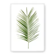 Plakaty - Dekoria Dekoria Plakat Palm Leaf Green 50 x 70 cm Ramka Biała 222F-000-06 - miniaturka - grafika 1