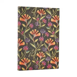 Paperblanks Kalendarz książkowy mini 25/26 18M Wild Flowers - Kalendarze - miniaturka - grafika 1