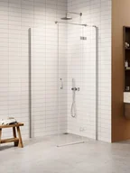 Kabiny prysznicowe - Kabina prysznicowa uchylna prawa kolor chrom 90x90 cm K-3634 New Trendy Nesta Chrome - miniaturka - grafika 1