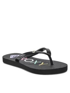 Buty dla dziewczynek - Roxy Japonki ARGL100286 Czarny - grafika 1