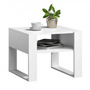 Ławy i stoliki kawowe - Biała minimalistyczna ława kawowa - Neros - miniaturka - grafika 1