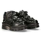 Półbuty męskie - Buty New Rock Itali Negro, Nomada Negro, Techno Negro Acero [M-106-S113-41 - miniaturka - grafika 1