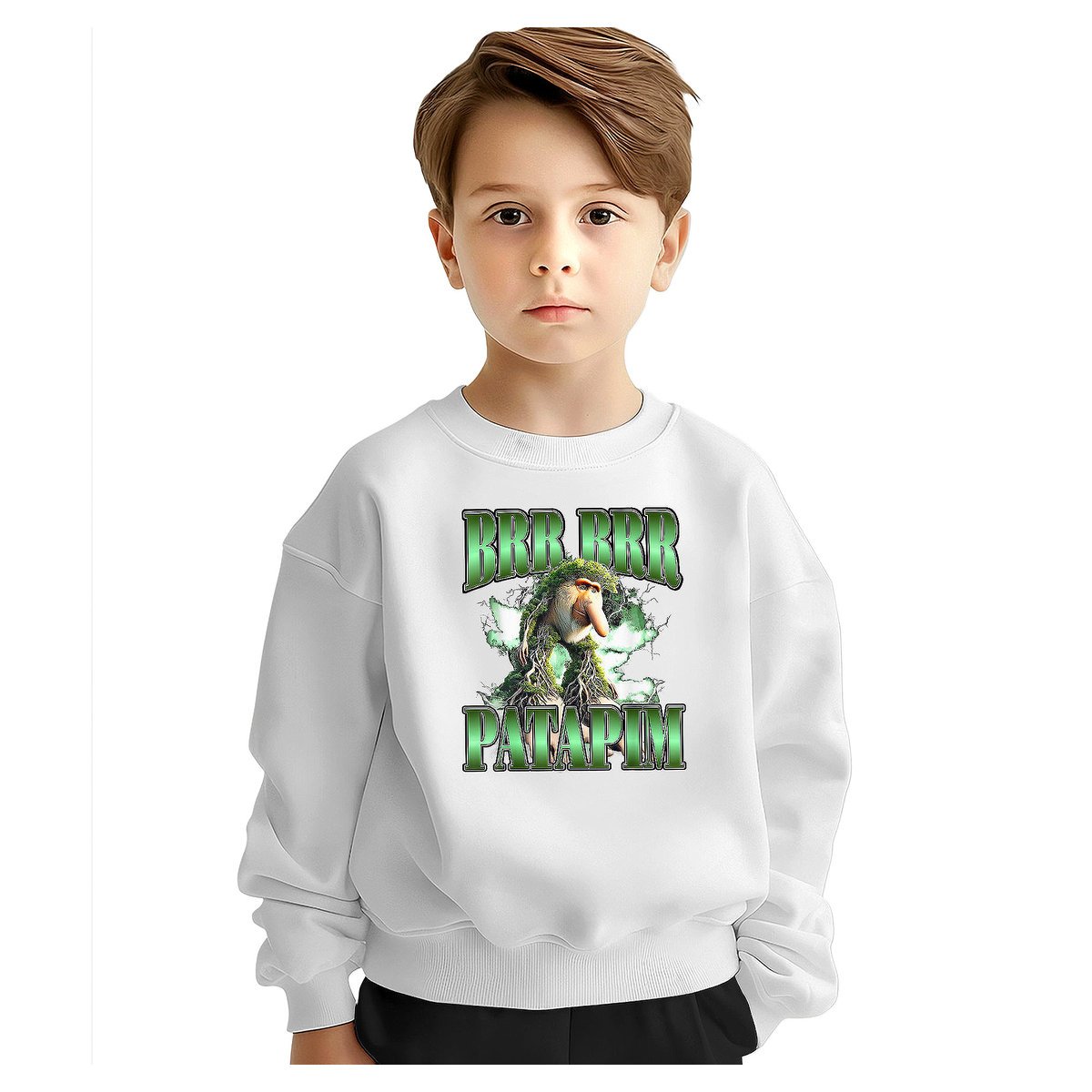 BLUZA DZIECIĘCA BRAINROT BRR BRR PATAPIM 134-140 DLA CHŁOPCA DZIEWCZYNKI