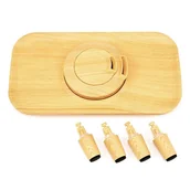 Akcesoria do oczyszczaczy i nawilżaczy powietrza - Meaco Efekt drewna nakładka i nóżki do nawilżacza Meaco Deluxe - miniaturka - grafika 1