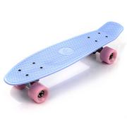 Deskorolki - Meteor Deskorolka Fiszka Pennyboard Niebieski/Różowy/Srebrny (23657) - miniaturka - grafika 1