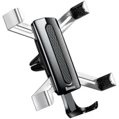 Uchwyty samochodowe do telefonów - Baseus Spider Uniwersalny uchwyt na kratkę wentylacyjną do smartfona Uchwyt na telefon w kolorze srebrnym - miniaturka - grafika 1