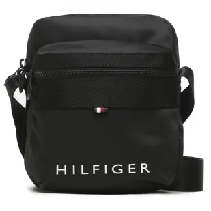 Tommy Hilfiger męska saszetka nerka czarna Skyline Mini Reporter AM0AM11323-BDS - Nerki - miniaturka - grafika 1