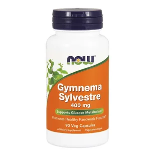 Now Foods Gymnema Sylvestre - Ziele Gurmar 400 mg (90 kaps.) - Suplementy naturalne - miniaturka - grafika 1