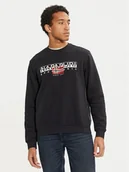 Bluzy męskie - Napapijri Bluza B-Aylm NP0A4I1F Czarny Regular Fit - miniaturka - grafika 1