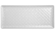 Talerze - Lubiana Talerz płytki prostokątny 29x13cm Marrakesz biały 300662 - miniaturka - grafika 1