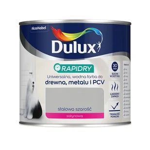 Dulux Farba akrylowa Rapidry stalowa szarość 400 ml - Emalie Dulux Farba akrylowa Rapidry stalowa szarość 400 ml - Emalie - miniaturka - grafika 1