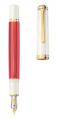 Pióra wieczne - Pelikan Pióro Wieczne M Souverän M600 Red-White - miniaturka - grafika 1