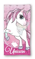 Okrycia kąpielowe dla dzieci - Ręcznik plażowy dziecięcy 70x140 Unicorn jednorożec - miniaturka - grafika 1