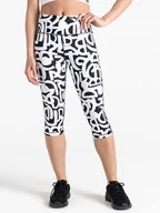 Spodnie sportowe damskie - Dare 2b Legginsy sportowe "Influential" w kolorze biało-czarnym - miniaturka - grafika 1