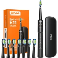 Szczoteczki elektryczne - Szczoteczka soniczna do zębów z zestawem końcówek i etui Bitvae BV E11 (czarna) - miniaturka - grafika 1