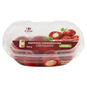 Mieszanki warzywne, sałatki - Carrefour Extra Papryka czereśniowa nadziewana serkiem w oleju rzepakowym 150 g - miniaturka - grafika 1