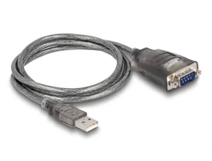 DeLOCK 61400 zmieniacz płci / kabli USB A RS-232 Czarny - Adaptery i przejściówki - miniaturka - grafika 1